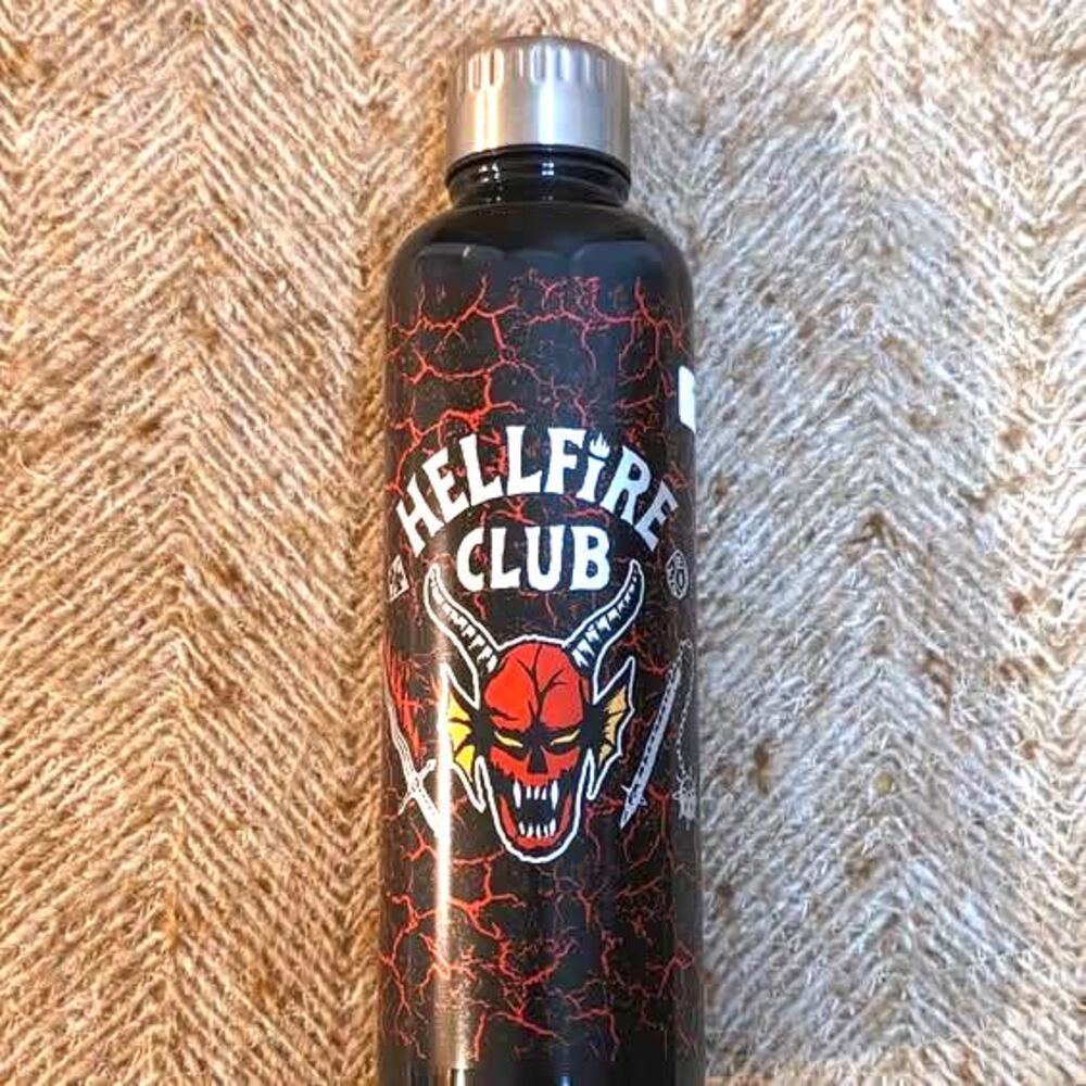 Stranger Things Hellfire Club 16oz Metal Water Bottle - NWT (New Without Tags)